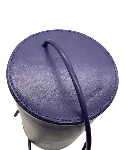 building block（ビルディングブロック）Building Block (ビルディングブロック) CYLINDER レザーショルダー パープルの古着・服飾アイテム