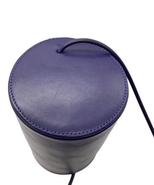 building block（ビルディングブロック）Building Block (ビルディングブロック) CYLINDER レザーショルダー パープルの古着・服飾アイテム