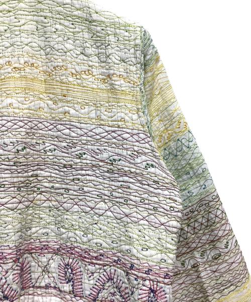 Injiri（インジリ）Injiri (インジリ) 刺繍羽織ブラウス ホワイト×イエロー サイズ:Sの古着・服飾アイテム