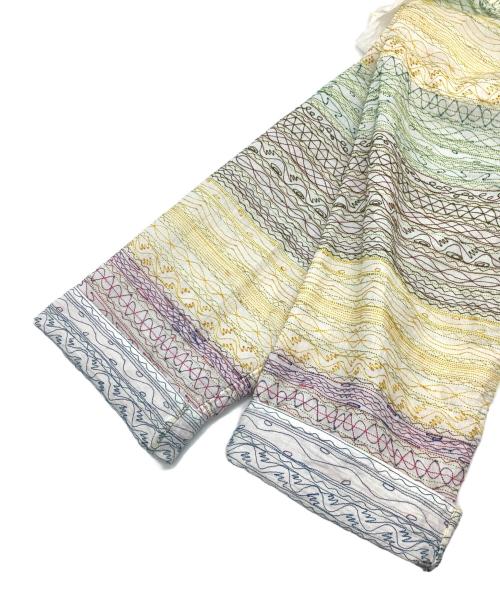 Injiri（インジリ）Injiri (インジリ) 刺繍羽織ブラウス ホワイト×イエロー サイズ:Sの古着・服飾アイテム