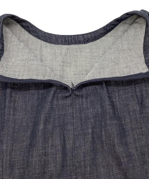 BEARDSLEY（ビアズリー）BEARDSLEY (ビアズリー) 袖ぷっくりデニムワンピース インディゴ サイズ:FREEの古着・服飾アイテム