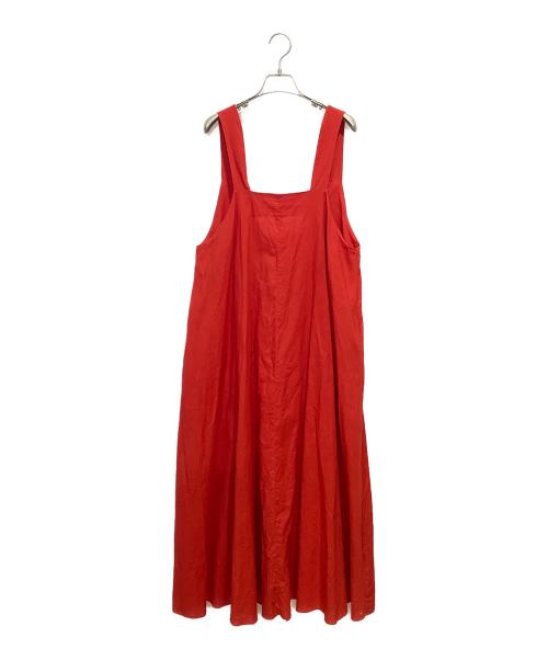 HeRIN.CYE（ヘリンドットサイ）HeRIN.CYE (ヘリンドットサイ) Back open dress レッド サイズ:FREEの古着・服飾アイテム