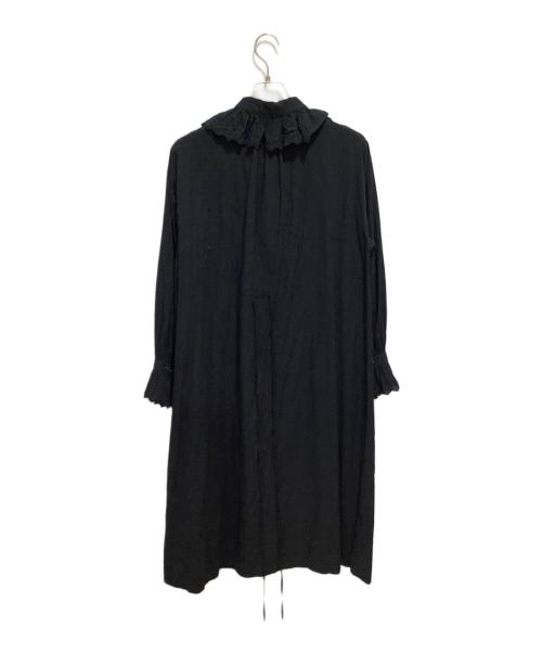 BEAMS BOY（ビームスボーイ）BEAMS BOY (ビームスボーイ) ユーロヴィンテージフリルワンピース ブラック サイズ:FREEの古着・服飾アイテム