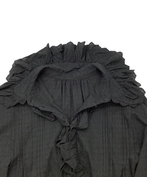 BEAMS BOY（ビームスボーイ）BEAMS BOY (ビームスボーイ) ユーロヴィンテージフリルワンピース ブラック サイズ:FREEの古着・服飾アイテム