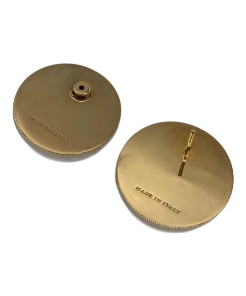 BURBERRY（バーバリー）BURBERRY (バーバリー) スケルトンピアス ゴールド×ホワイトの古着・服飾アイテム