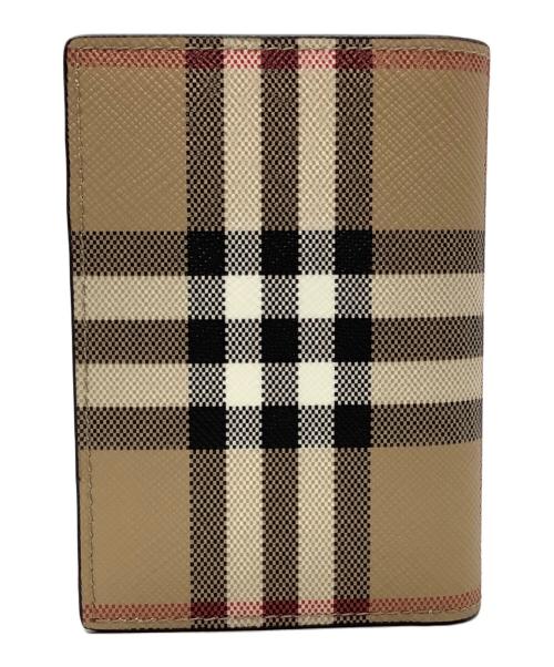 BURBERRY（バーバリー）BURBERRY (バーバリー) カードケース ベージュ×ブラック×ホワイトの古着・服飾アイテム