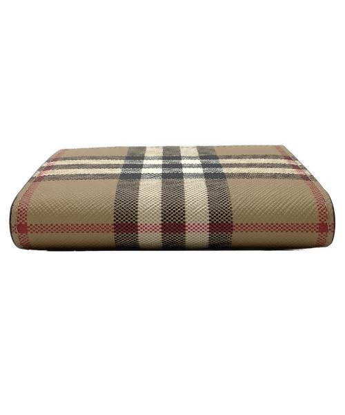 BURBERRY（バーバリー）BURBERRY (バーバリー) カードケース ベージュ×ブラック×ホワイトの古着・服飾アイテム