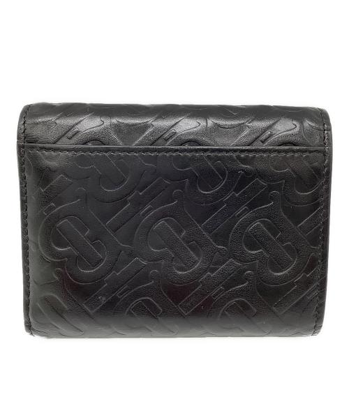 BURBERRY（バーバリー）BURBERRY (バーバリー) 型押し3つ折り財布 ブラックの古着・服飾アイテム