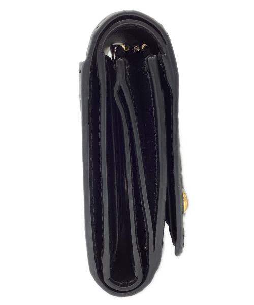 BURBERRY（バーバリー）BURBERRY (バーバリー) 型押し3つ折り財布 ブラックの古着・服飾アイテム