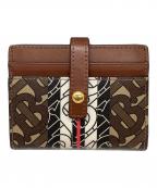 BURBERRYバーバリー）の古着「BTモノグラム 2つ折りカードケース」｜ブラウン