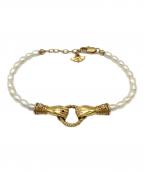 MISSOMAミッソマ）の古着「パールブレスレット」｜ホワイト×ゴールド