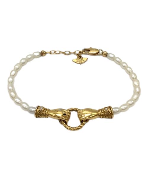 MISSOMA（ミッソマ）MISSOMA (ミッソマ) パールブレスレット ホワイト×ゴールドの古着・服飾アイテム