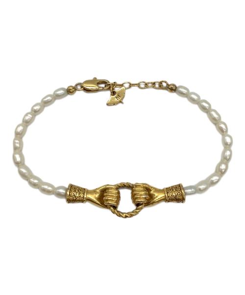 MISSOMA（ミッソマ）MISSOMA (ミッソマ) パールブレスレット ホワイト×ゴールドの古着・服飾アイテム