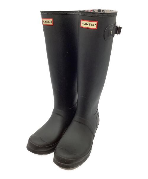 HUNTER（ハンター）HUNTER (ハンター) Disney (ディズニー) トールレインブーツ ブラック サイズ:UK6の古着・服飾アイテム