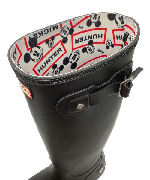 HUNTER（ハンター）HUNTER (ハンター) Disney (ディズニー) トールレインブーツ ブラック サイズ:UK6の古着・服飾アイテム