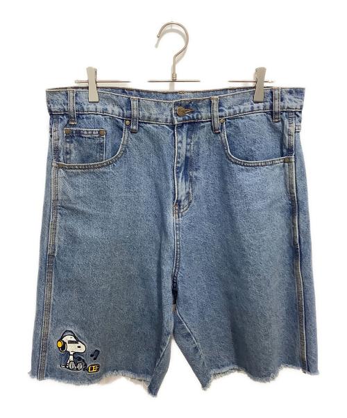 butter（バター）BUTTER (バター) デニムハーフパンツ ピーナッツ ラジオ インディゴ サイズ:W32の古着・服飾アイテム