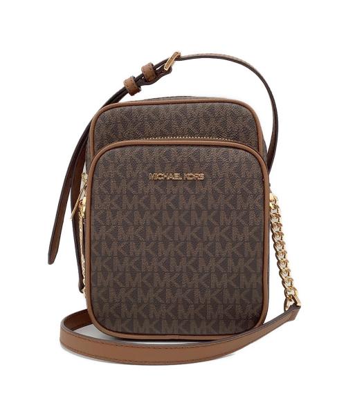 MICHAEL KORS（マイケル・コース）MICHAEL KORS (マイケルコース) ショルダーバッグ ブラウンの古着・服飾アイテム