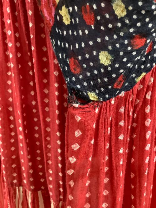 freada（フリーダ）freada (フリーダ) 長袖ワンピース レッド サイズ:Fの古着・服飾アイテム