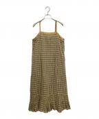 susuriススリ）の古着「フルッタードレス」｜ベージュ