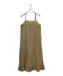 susuri（ススリ）の古着「フルッタードレス」｜ベージュ