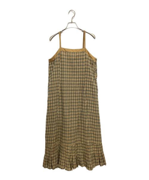 susuri（ススリ）SUSURI (ススリ) フルッタードレス ベージュ サイズ:1の古着・服飾アイテム