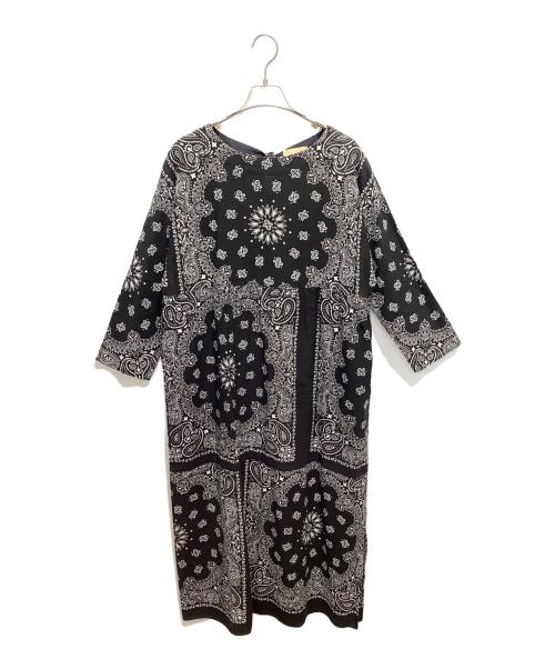ORGAN ZA（オルガンザ）ORGAN ZA (オルガンザ) ペイズリーワンピース ブラック サイズ:FREEの古着・服飾アイテム