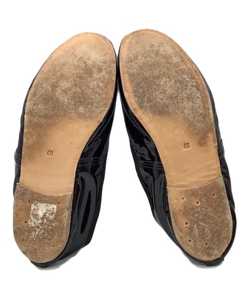 E.PORSELLI（ポルセリ）E.PORSELLI (ポルセリ) バレエシューズ ブラック サイズ:40の古着・服飾アイテム