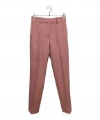 BURBERRYバーバリー）の古着「センタープレスパンツ」｜ピンク