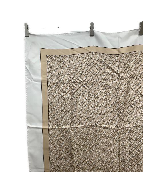 BURBERRY（バーバリー）BURBERRY (バーバリー) BT柄 大判スカーフ グレー×ベージュの古着・服飾アイテム