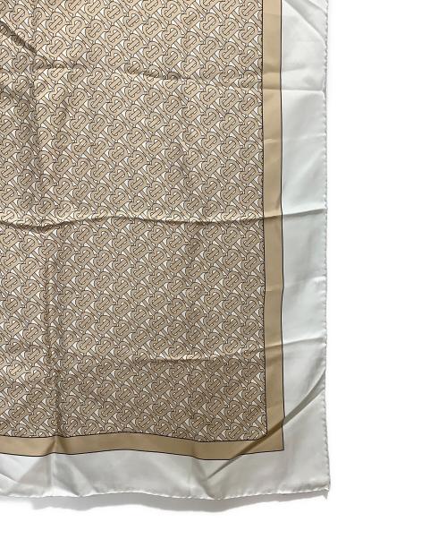 BURBERRY（バーバリー）BURBERRY (バーバリー) BT柄 大判スカーフ グレー×ベージュの古着・服飾アイテム