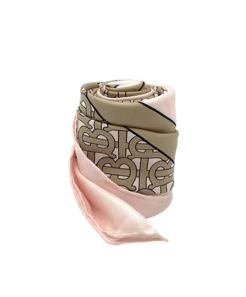 BURBERRY（バーバリー）BURBERRY (バーバリー) BT柄 大判ストール ピンクベージュの古着・服飾アイテム