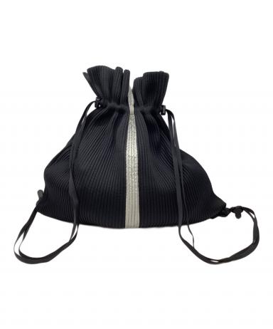 中古・古着通販】ISSEY MIYAKE (イッセイミヤケ) プリーツ 巾着バッグ