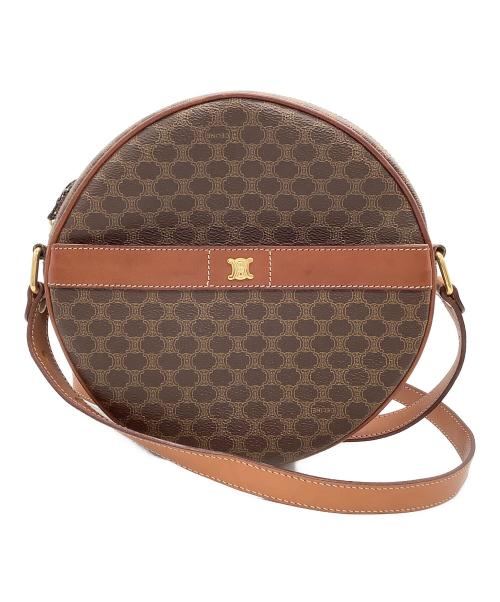 CELINE（セリーヌ）CELINE (セリーヌ) マカダム ショルダーバッグ ブラウンの古着・服飾アイテム