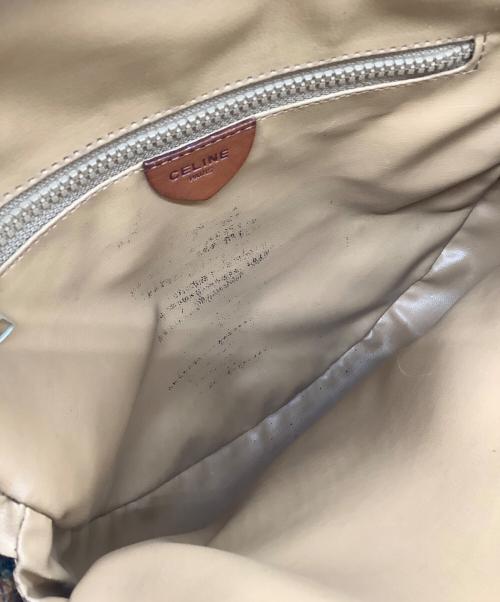 CELINE（セリーヌ）CELINE (セリーヌ) マカダム ショルダーバッグ ブラウンの古着・服飾アイテム