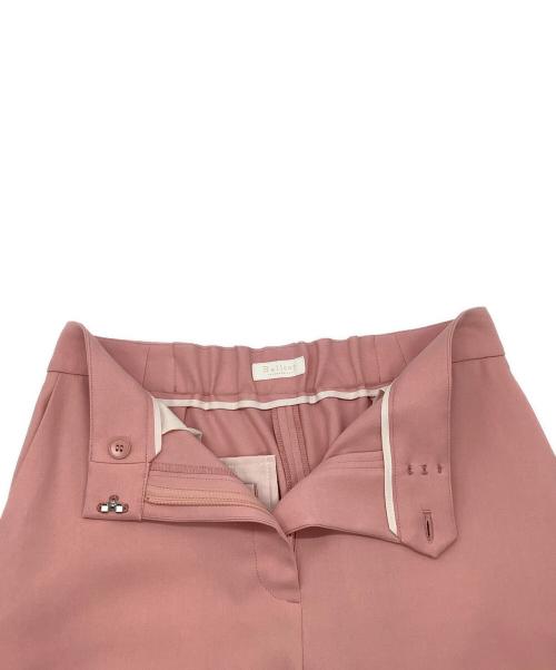 BALLSEY（ボールジィ）BALLSEY (ボールジィ) パウダリーストレッチツイル セミワイドパンツ ピンク サイズ:Sの古着・服飾アイテム