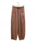 CYAN TOKYOシアン トーキョー）の古着「ワッシャーラインサテンジョグPT」｜ベージュ