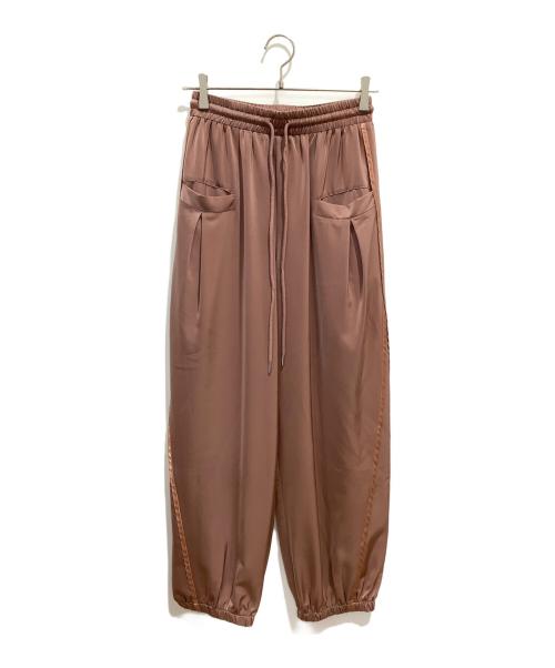 CYAN TOKYO（シアン トーキョー）CYAN TOKYO (シアン トーキョー) ワッシャーラインサテンジョグPT ベージュ サイズ:Fの古着・服飾アイテム