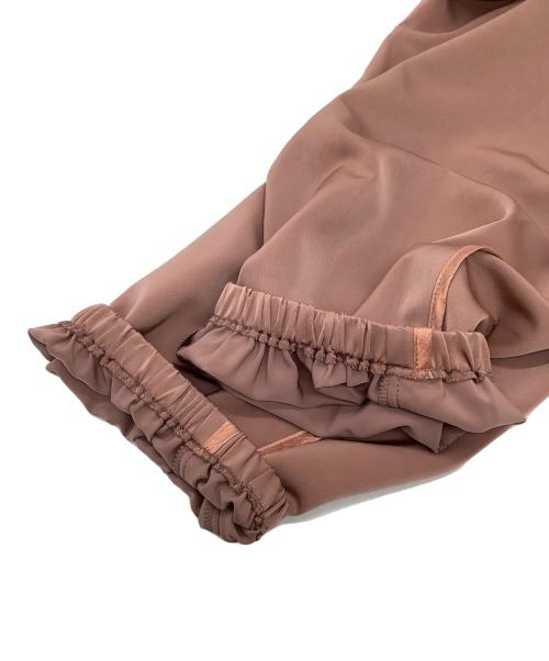 CYAN TOKYO（シアン トーキョー）CYAN TOKYO (シアン トーキョー) ワッシャーラインサテンジョグPT ベージュ サイズ:Fの古着・服飾アイテム