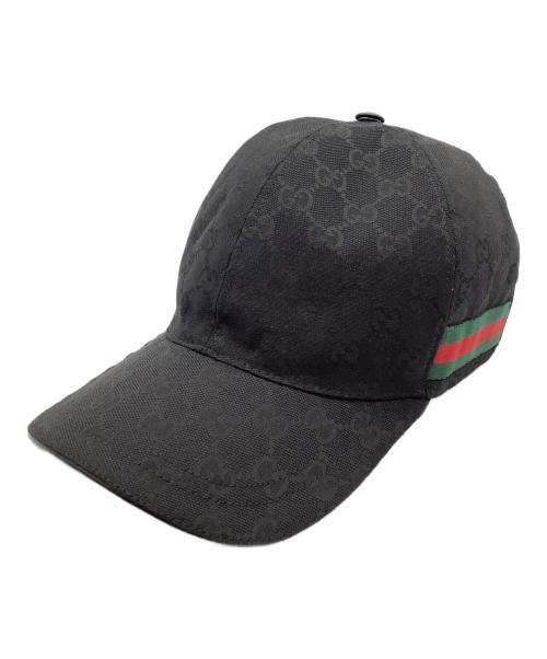 GUCCI（グッチ）GUCCI (グッチ) GG キャップ ブラックの古着・服飾アイテム