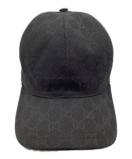 GUCCI（グッチ）GUCCI (グッチ) GG キャップ ブラックの古着・服飾アイテム