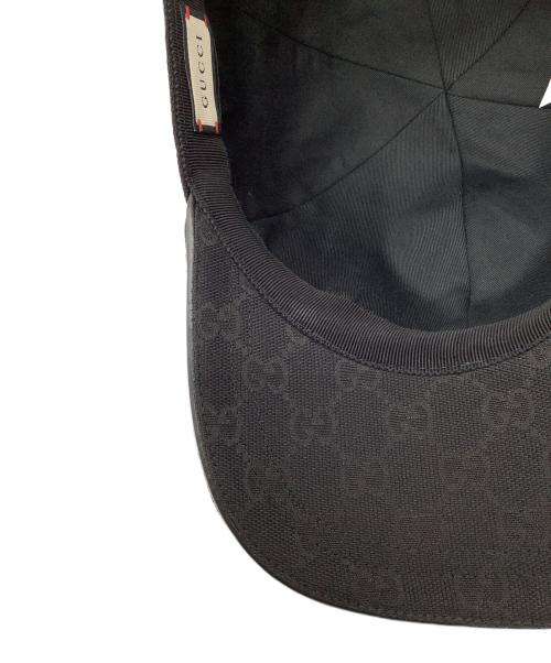 GUCCI（グッチ）GUCCI (グッチ) GG キャップ ブラックの古着・服飾アイテム
