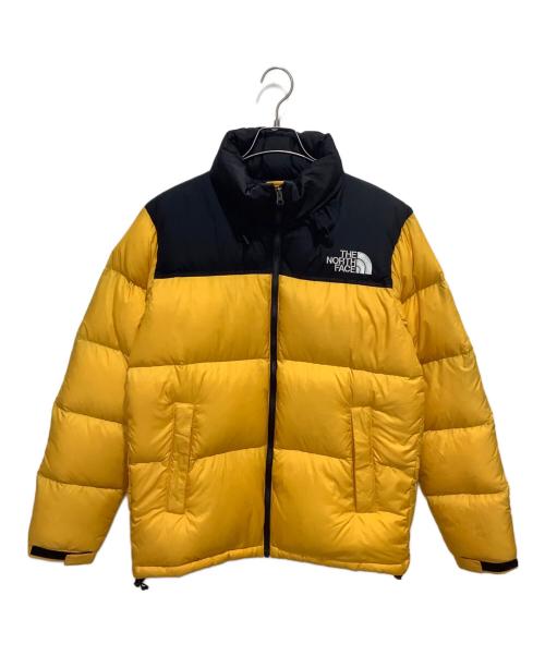 THE NORTH FACE（ザ ノース フェイス）THE NORTH FACE (ザ ノース フェイス) ヌプシダウンジャケット ブラック×イエロー サイズ:XLの古着・服飾アイテム