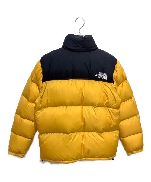 THE NORTH FACE（ザ ノース フェイス）THE NORTH FACE (ザ ノース フェイス) ヌプシダウンジャケット ブラック×イエロー サイズ:XLの古着・服飾アイテム