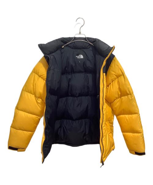 THE NORTH FACE（ザ ノース フェイス）THE NORTH FACE (ザ ノース フェイス) ヌプシダウンジャケット ブラック×イエロー サイズ:XLの古着・服飾アイテム