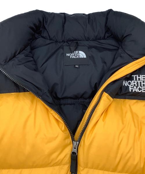 THE NORTH FACE（ザ ノース フェイス）THE NORTH FACE (ザ ノース フェイス) ヌプシダウンジャケット ブラック×イエロー サイズ:XLの古着・服飾アイテム