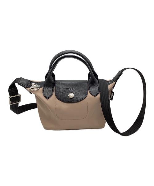 LONGCHAMP（ロンシャン）LONGCHAMP (ロンシャン) ル プリアージュ エナジー XS ブラック×ベージュの古着・服飾アイテム