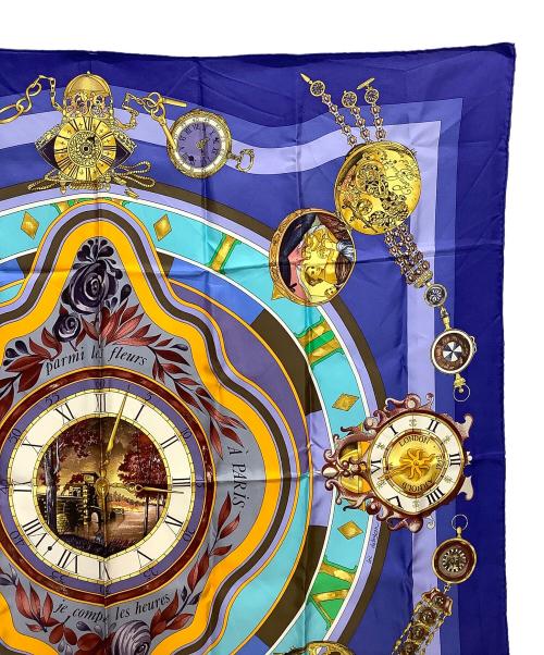 HERMES（エルメス）HERMES (エルメス) スカーフ ブルーの古着・服飾アイテム