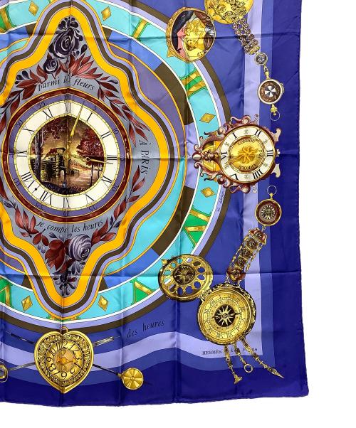 HERMES（エルメス）HERMES (エルメス) スカーフ ブルーの古着・服飾アイテム