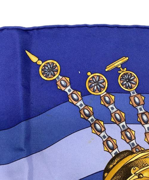 HERMES（エルメス）HERMES (エルメス) スカーフ ブルーの古着・服飾アイテム