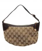 GUCCIグッチ）の古着「GG ハンドポーチ」｜ブラウン
